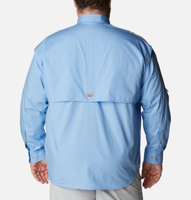 Men's Columbia PFG Bonehead Long Sleeve Shirts Light Blue | Plus Size CA-WA4L0